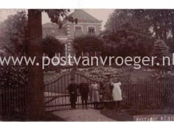 oude ansichtkaarten Rhenoy: fotokaart pastorie , verzonden in 1909 (210186)