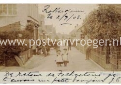 oude foto's Wemeldinge: fotokaart Wilhelminatsraat 1903 (210194)