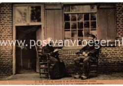 oude ansichten Lieshout bij Helmond:  stoelen van F.Merkelbach & Co, mooie tulpkaart (220012)