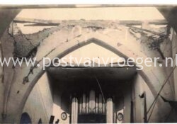 oude ansichten van Borculo : fotokaart verwoestte kerk