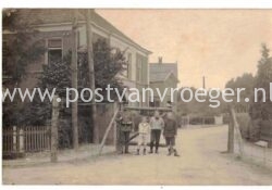 oude ansichtkaarten Dinxperlo: fotokaart grenspost Kwikkelstraat eerste wereldoorlog
