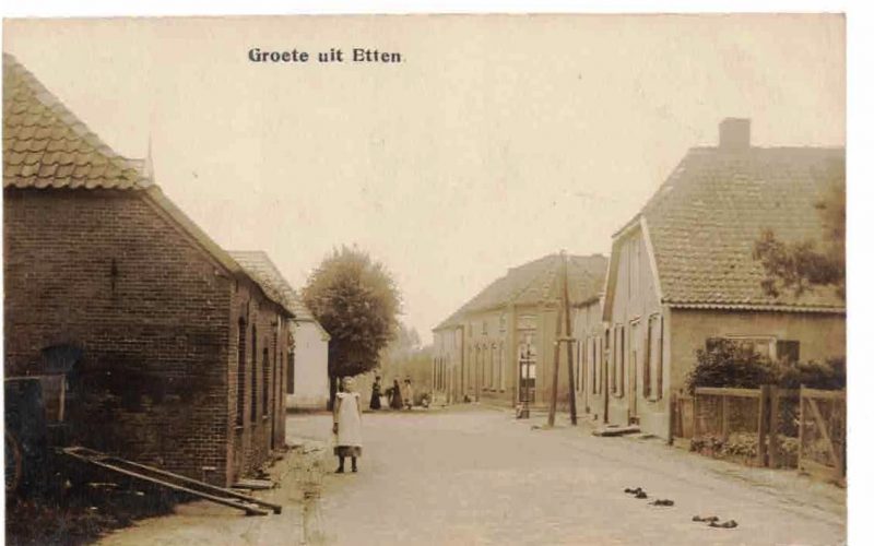 oude ansichtkaarten Etten Gld: fotokaart "groet uit Etten"