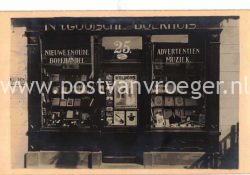 oude ansichtkaarten Hilversum: nieuwe en oude boekhandel "in 't Gooische Boekhuis" (220096)