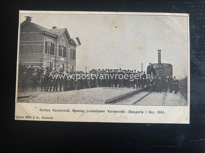 oude ansichten van Varsseveld : opening locaalspoor Dinxperlo-Varsseveld 1 December 1904